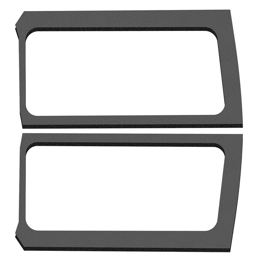 Design Engineering 50271 Boom Mat Grey Leather Look Sound Deadening Rear Side Window Only Compatible with 2-Door Jeep Wrangler JL (2018-up)