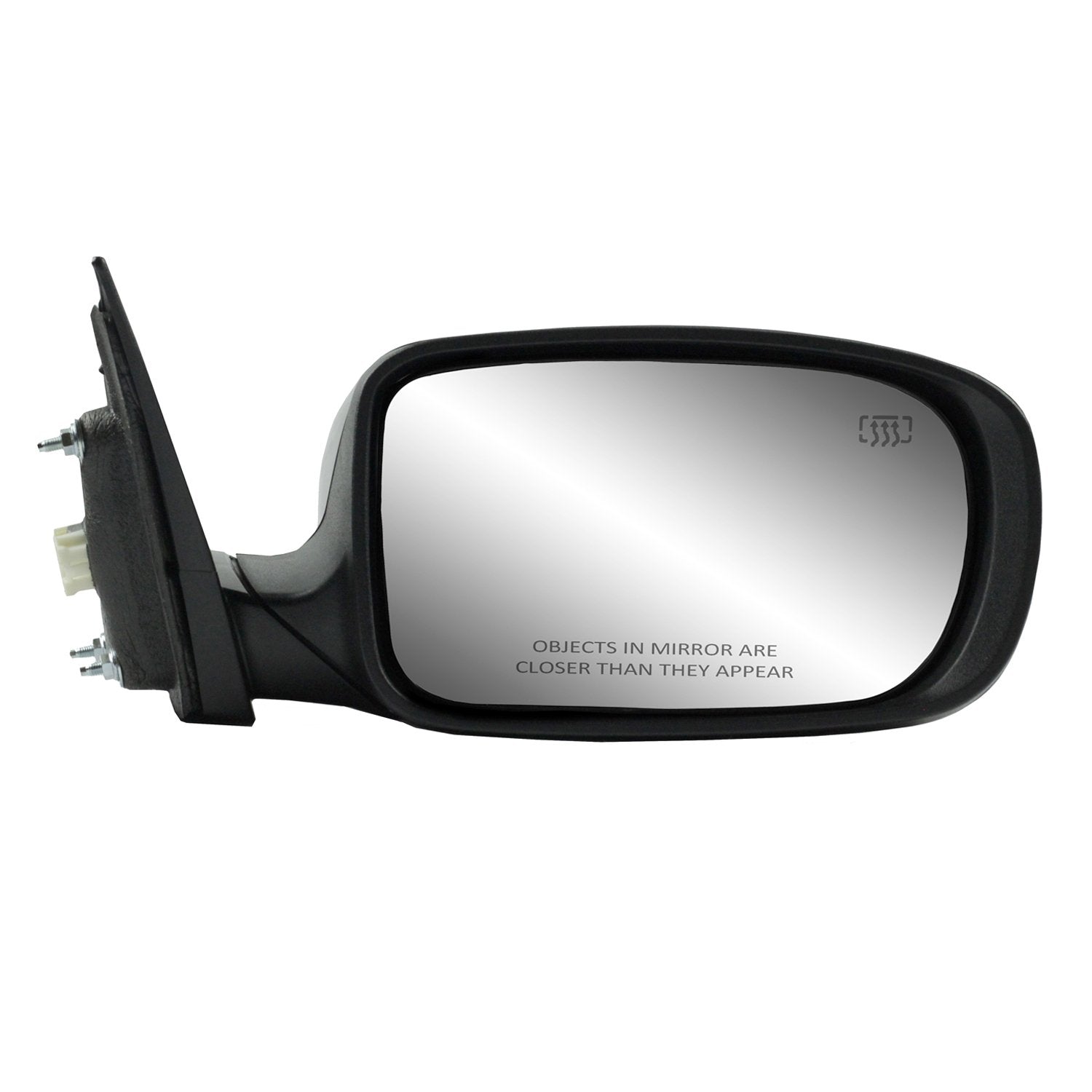 Mirror Passenger Side for Chrysler 200 Sedan, Textured Black w/PTM Cover, Foldaway, Heated Power