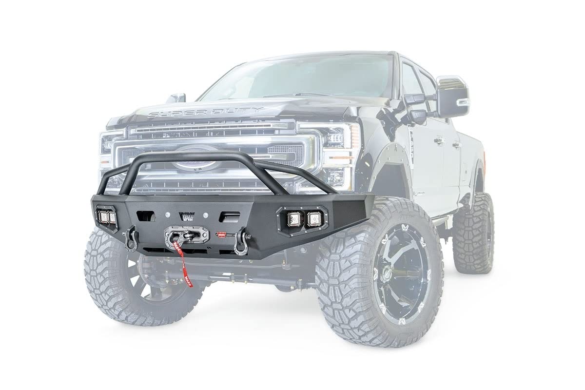 Ascent HD WARN 106918 Front Bumper with Baja Bar, Fits: Ford Super Duty F250 & F350 (2017-2021)