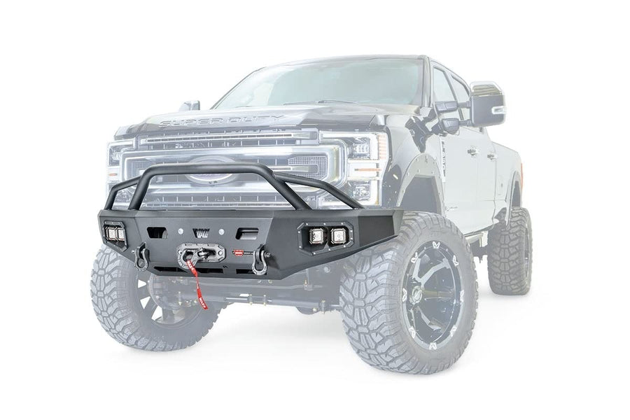 Ascent HD WARN 106918 Front Bumper with Baja Bar, Fits: Ford Super Duty F250 & F350 (2017-2021)