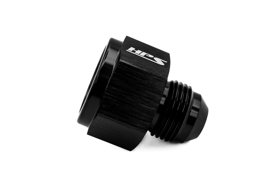 HPS AN894-12-10 Reducer Adapter Fitting AN Female to AN Male, Aluminum, Size: AN-12 Female to AN-10 Male, Angle: Straight, Black