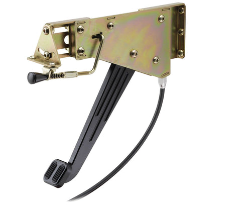 Black XEFB-9002 Lokar Under Dash Footbrake with Windowed Arm