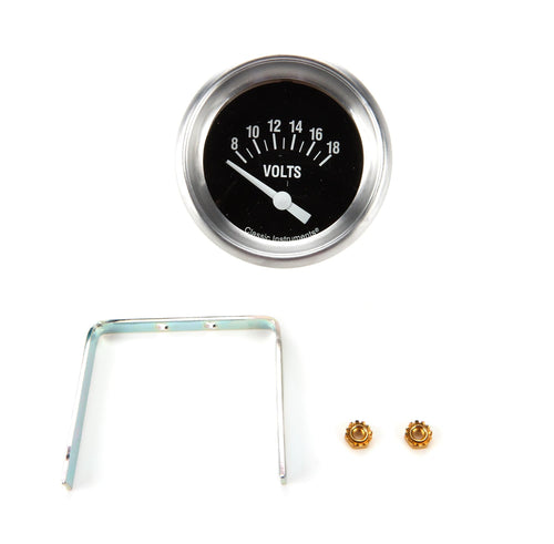 Hot Rod Classic Instruments - 2 5/8In Volt, Short Sweep (HR230APF)