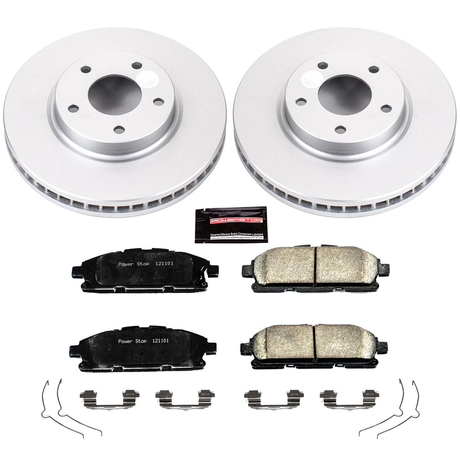 Power Stop Front CRK6360 Z17 Evolution Geomet Coated Brake Kit For Nissan Quest 2011-2017 [Model Specific]