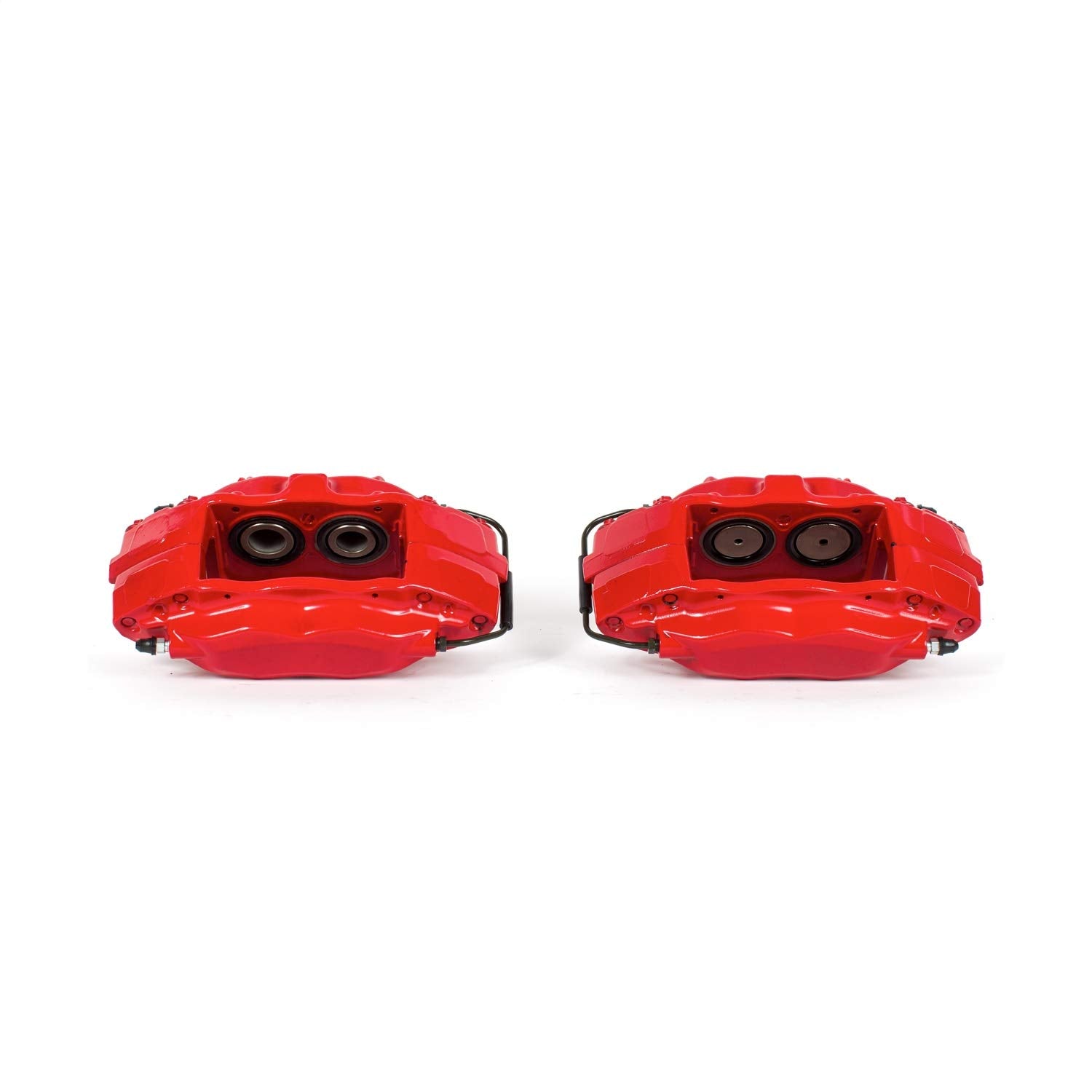 Power Stop S5284 Front Pair of High-Temp Red Powder Coated Calipers For Chevrolet Camaro 2010-2015 [Model Specific]