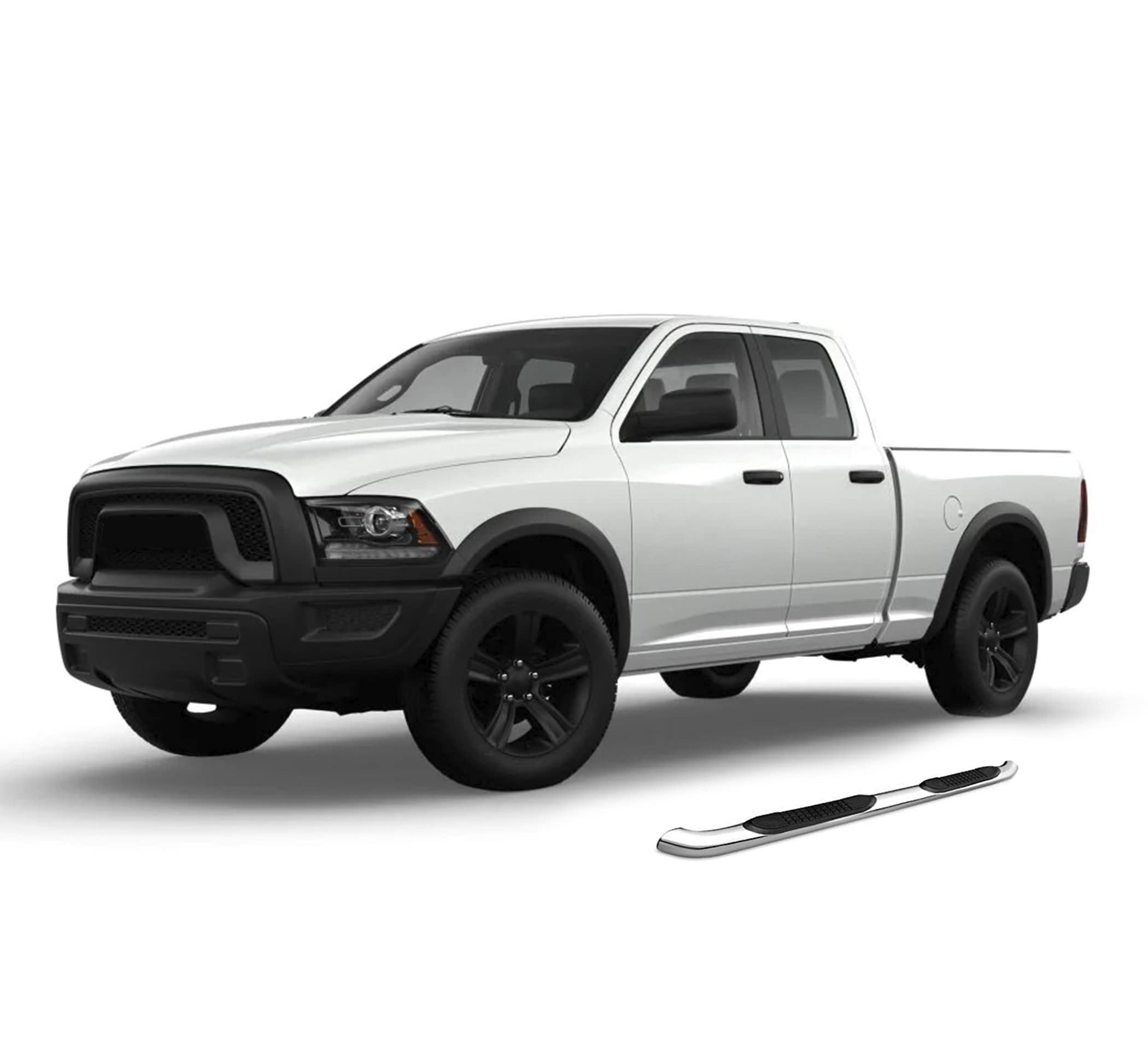 3" BLACK HORSE S/S Side BAR for 09-18 RAM 1500 Crew CAB (Incl.19-23 Ram 1500 Classic)/10-22 RAM 2500/3500/4500/5500 Crew CAB (Incl. Chassis Cab Diesel Models) 9BDG301SS