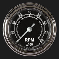 TR183SLF Classic Instruments Traditional 2-1/8" Tachometer