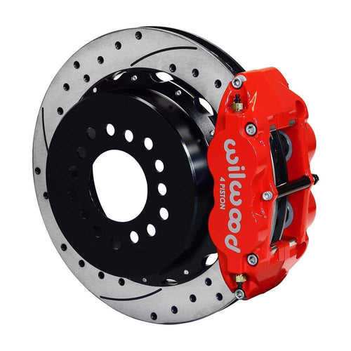 Rear P-Brk Kit, FNSL4R, 12.88", Drilled, Red