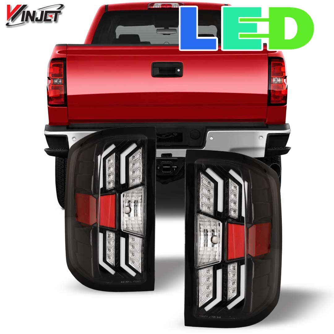 Off Road Series Winjet for [2014 2015 2016 2017 2018 Chevrolet Silverado] DRL LED Tail lights