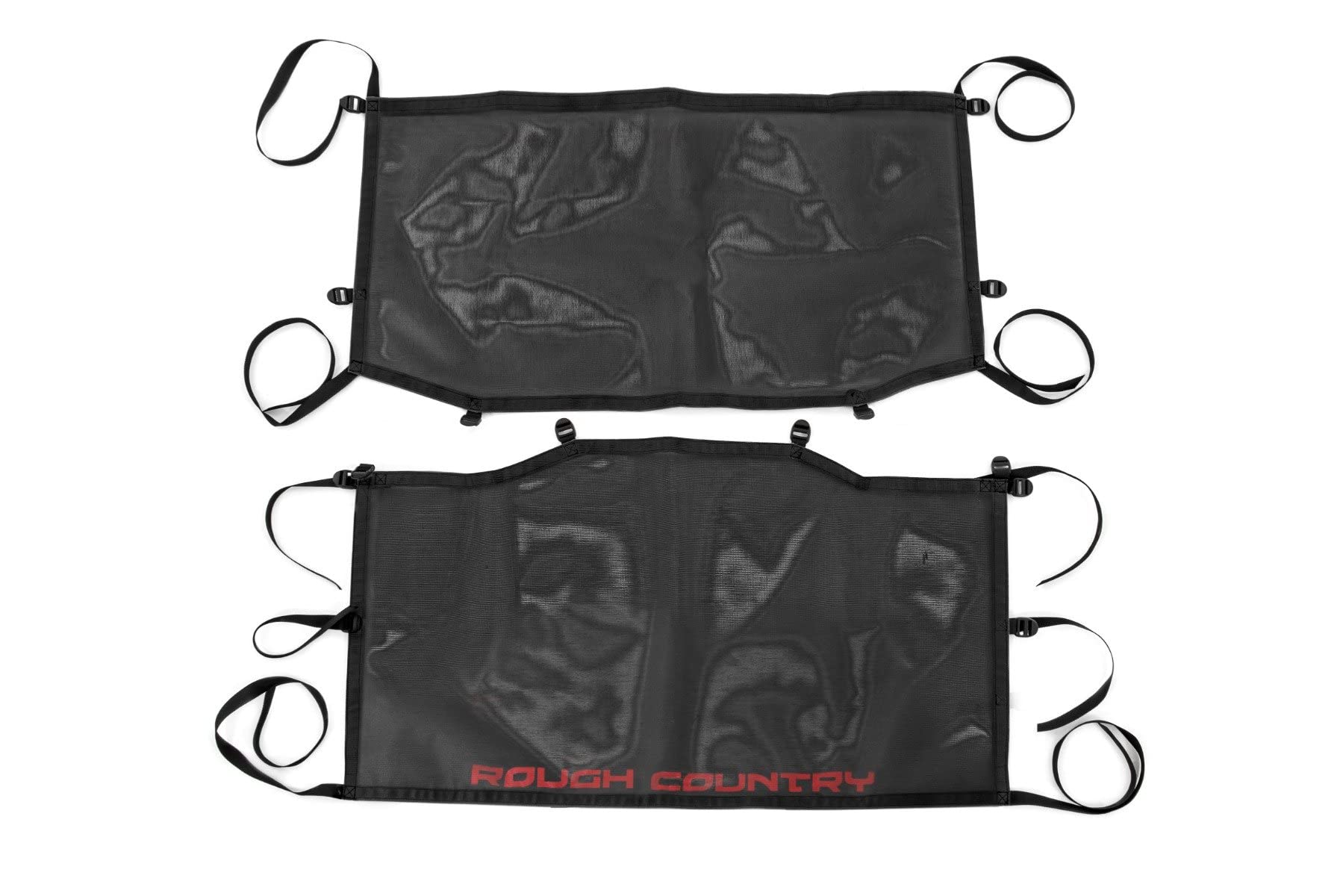 Black Mesh Bikini Top Rough Country for 2020-2024 Jeep Gladiator JT - 85118