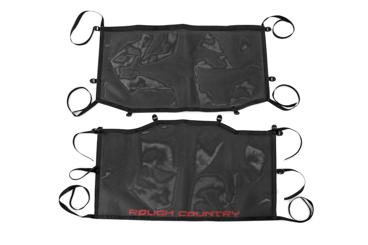 Black Mesh Bikini Top Rough Country for 2020-2024 Jeep Gladiator JT - 85118