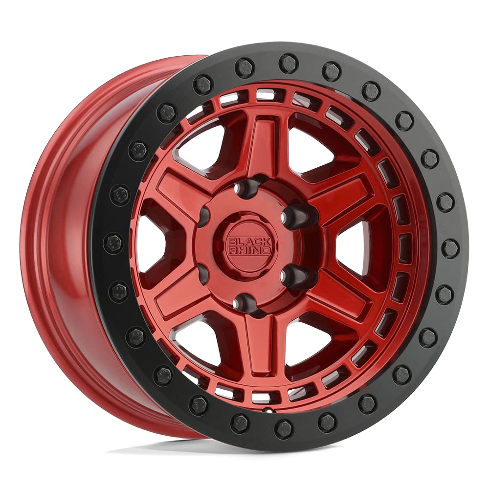 RENO Black Rhino Hard Alloys 17X9, 5X5.0, 5, 0mm CANDY RED W/ BLACK RING & BOLTS - 1790REN005127R71