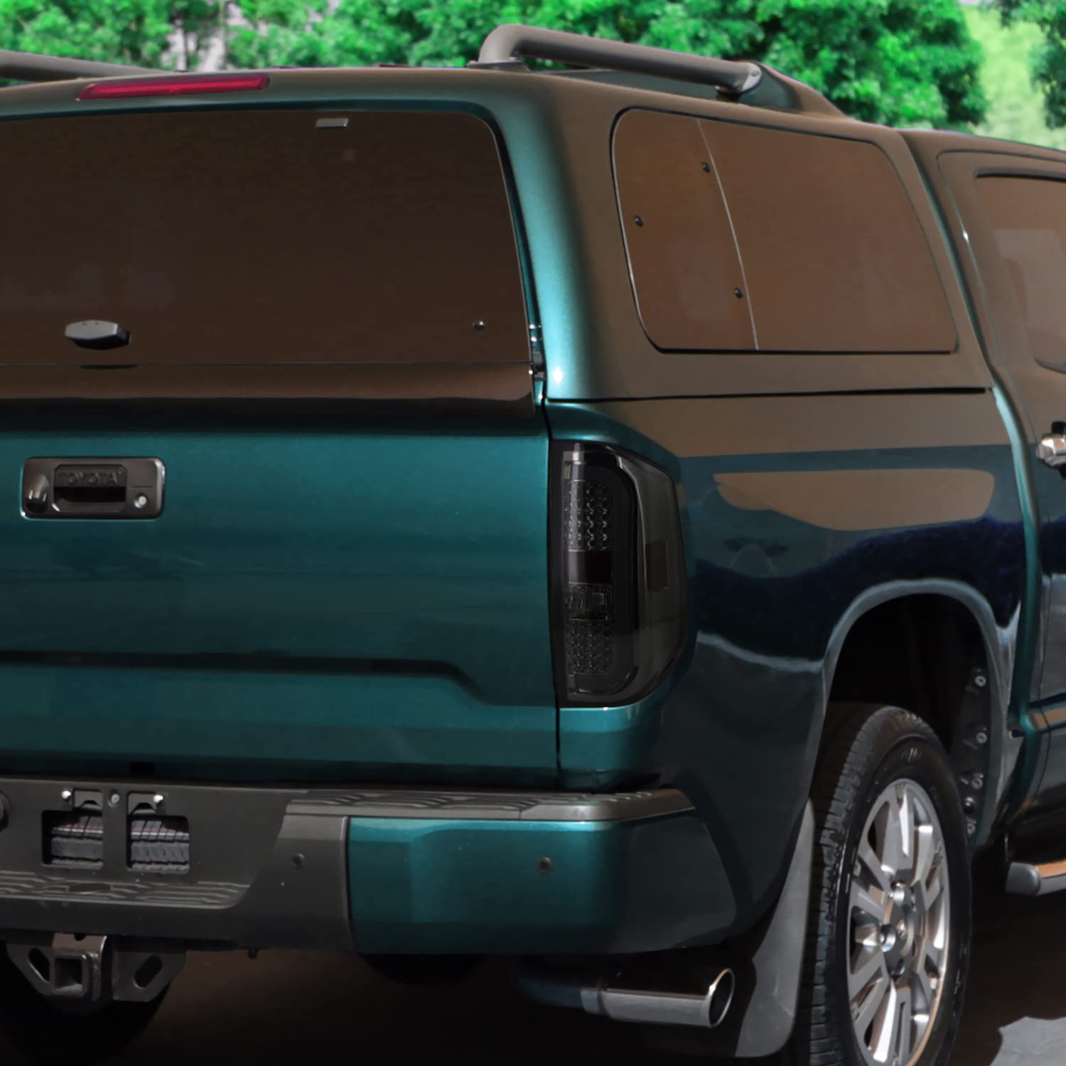 Smoke LED Sequential Tail Lights Spec-D Tuning Compatible with 2014-2021 Toyota Tundra, Left + Right Pair Assembly