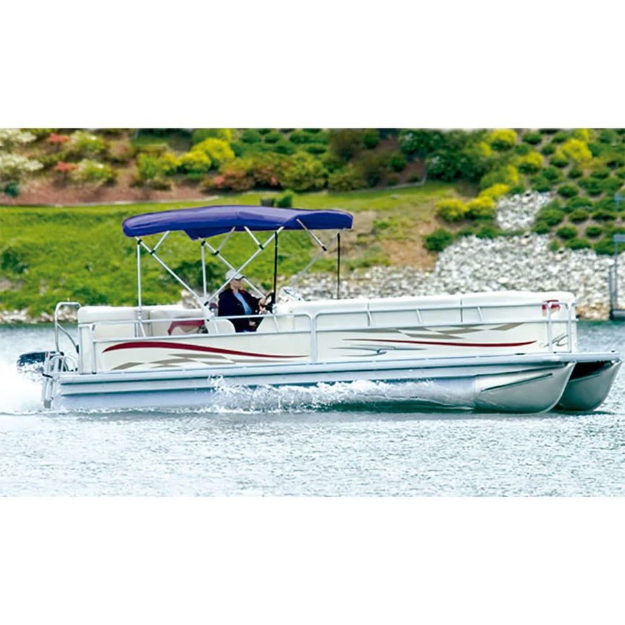 4 Bow Carver Covers 91 In-96 In Pacific Blue (Canvas and Boot Only)-Bimini Top Made by Carver Covers