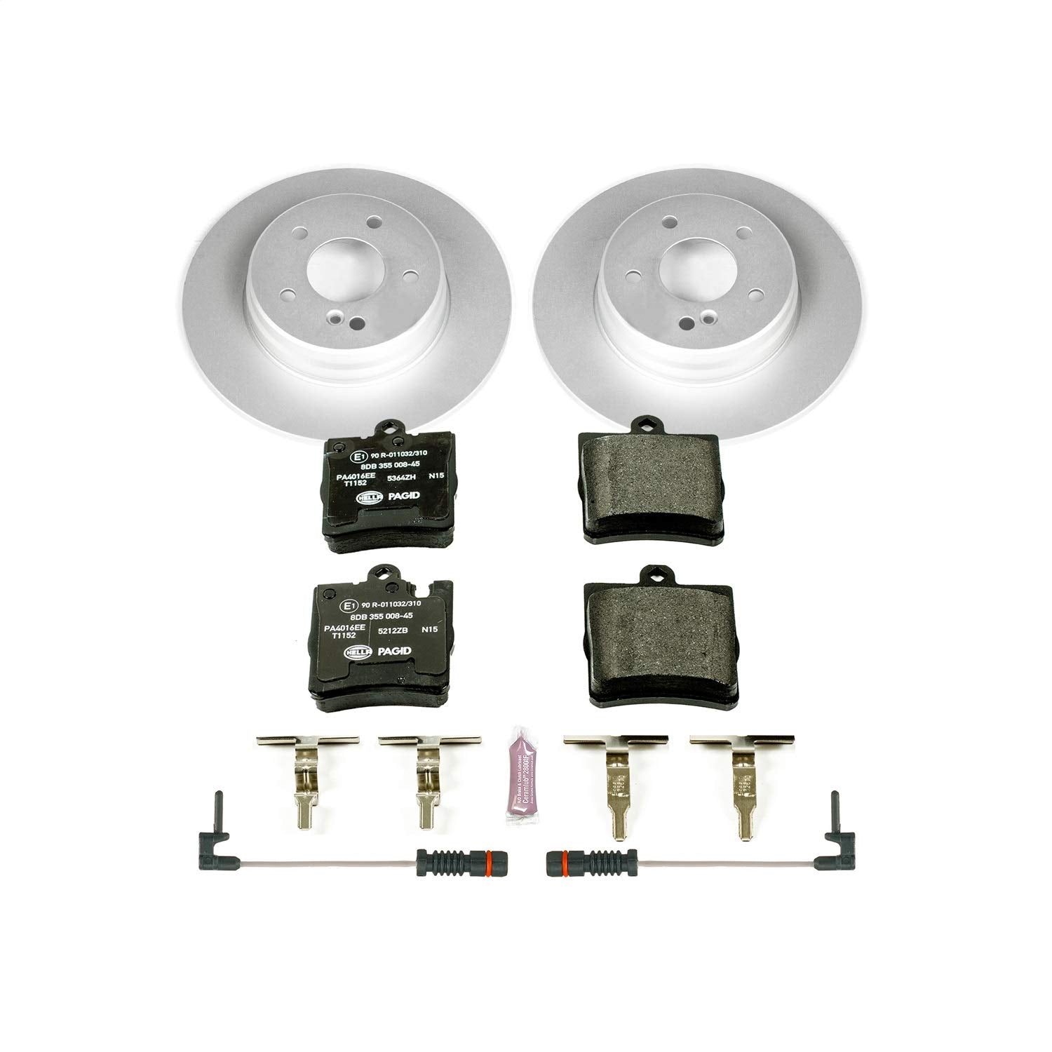 Rear Power Stop ESK620 Brake Kit and 4 Rear Sensor Wires For C230, C240, C280, C320, C350, CLK320, CLK350, CLK430, E300, E320, E, E430, SLK280, SLK300, SLK350 [Model Specific]