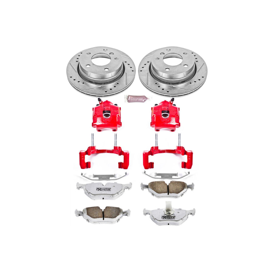 Power Stop Rear KC2980-26 Z26 Street Warrior Brake Kit For BMW 323Ci 2000, BMW 323i 1999-2000 [Model Specific]