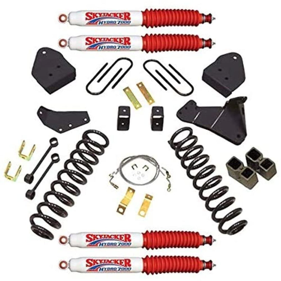 Suspension Lift Kit Skyjacker F8401KH-H w/Shock 4 in. Lift Incl. Front Coil Springs Rear Blocks