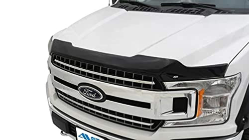 Aeroskin Hood Protector Auto Ventshade [AVS] | Fits 2013 - 2017 Chevrolet Traverse (LTD - 1st Gen), 2018 - 2023 Traverse (Includes Limited) | Low Profile Deflector / Bug Shield - 1 pc., Smoke | 322104