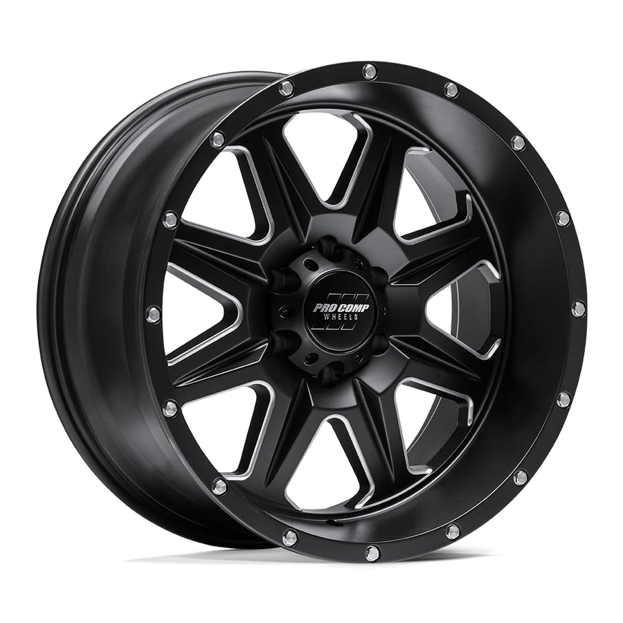 Pro Comp PXA63 Alloys 20X10 8X170 S-BLK MILL -18MM - PXA5163-217047