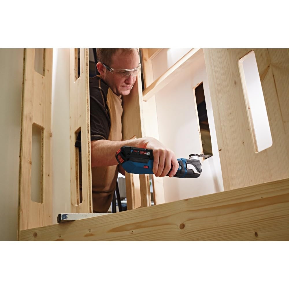 BOSCH 18V GOP18V-28N EC Brushless Oscillating Multi-Tool - Versatile, Compact Design with Enhanced Power With StarlockPlus For Quick-Change Technology (Bare Tool)