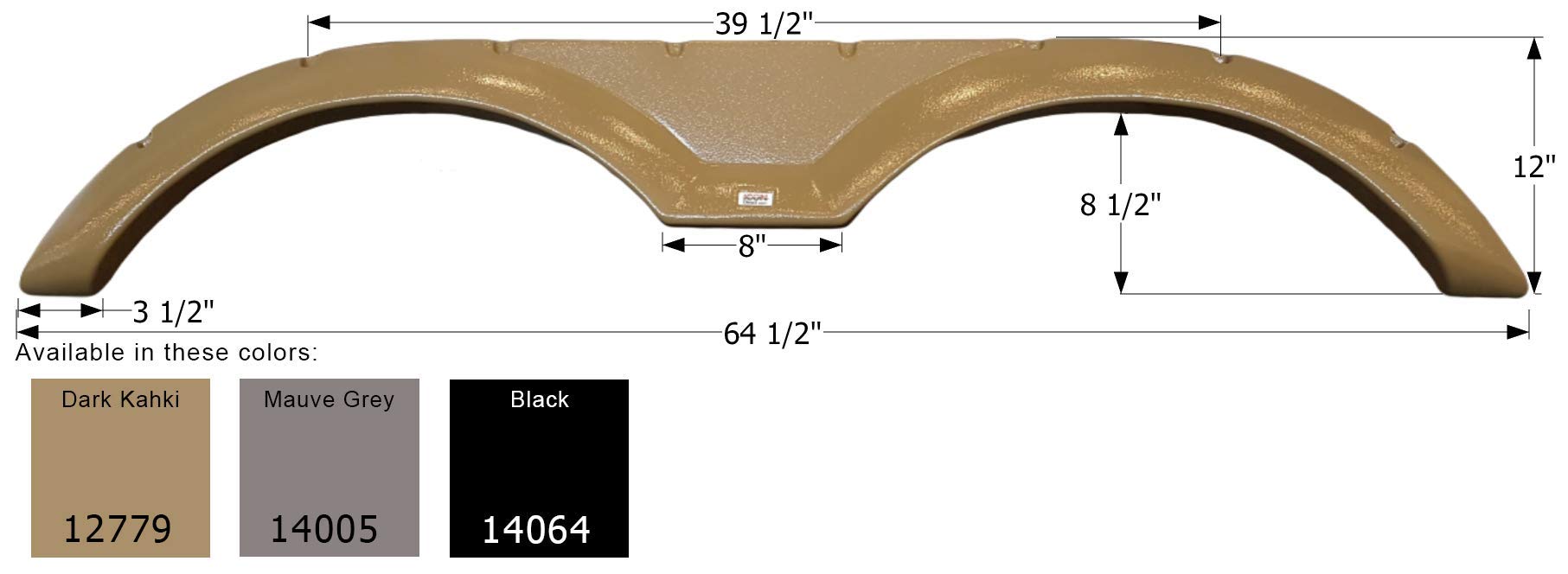 Fender Skirt ICON, Tandem, Forest River, FS2779, Dark Khaki