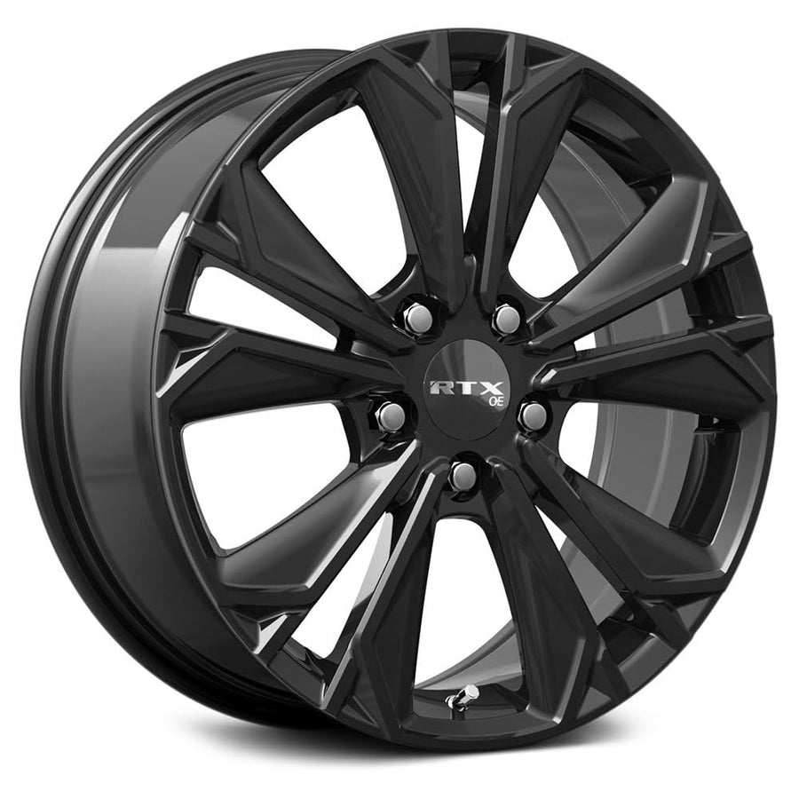 Custom RTX HD-01 Wheel - 18x7.5, 45 Offset, 5x114.3 Bolt Pattern, 64.1mm Hub - Gloss Black Rim
