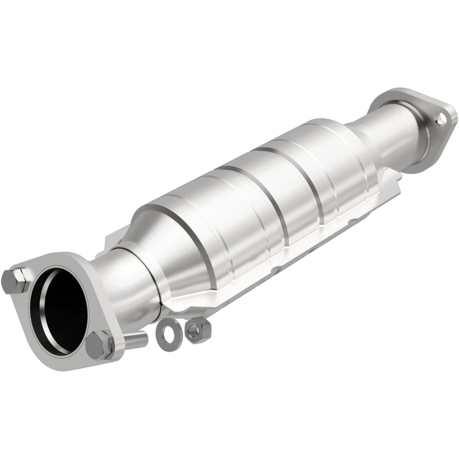 MagnaFlow OEM Grade Direct-Fit Catalytic Converter Federal/EPA Compliant 51426 - Stainless Steel 2.5in Main Piping, 16.6in Overall Length, No O2 Sensor - Import Vehicle Replacement