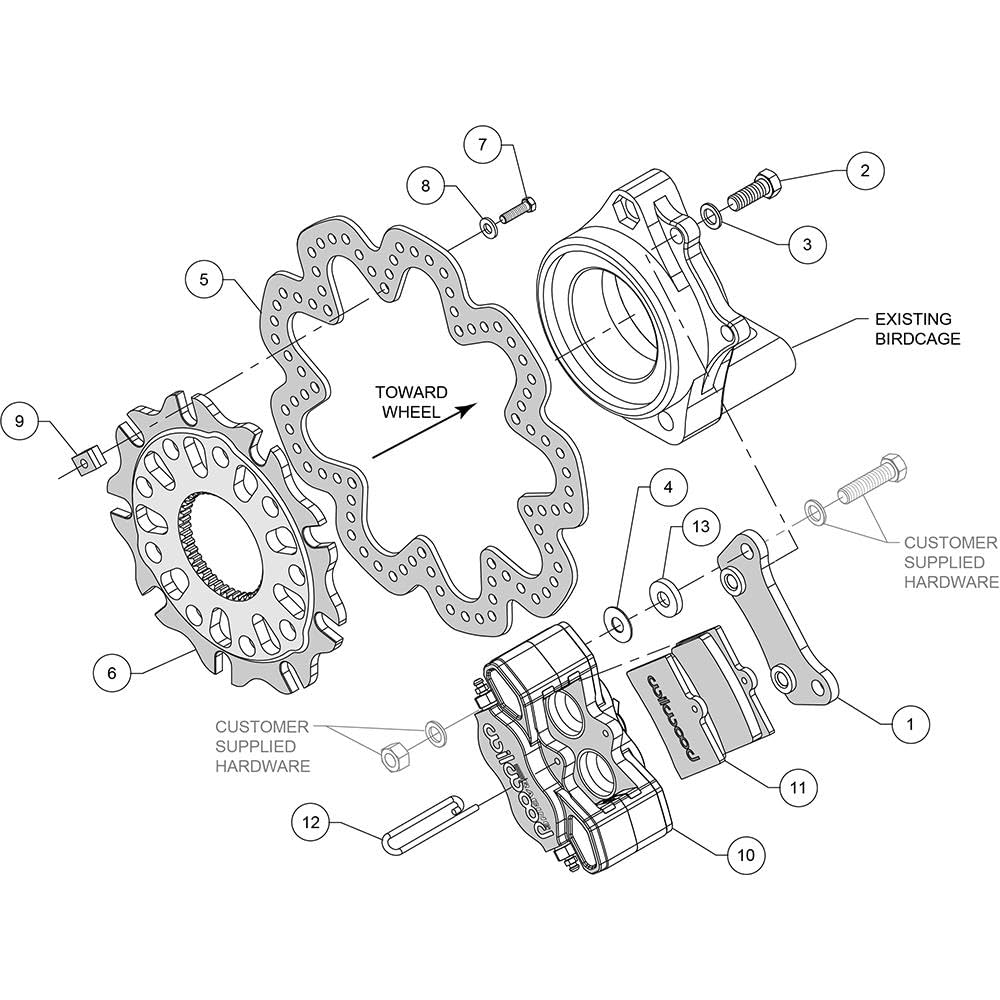 Rear Wilwood Brake Kit 140-11774