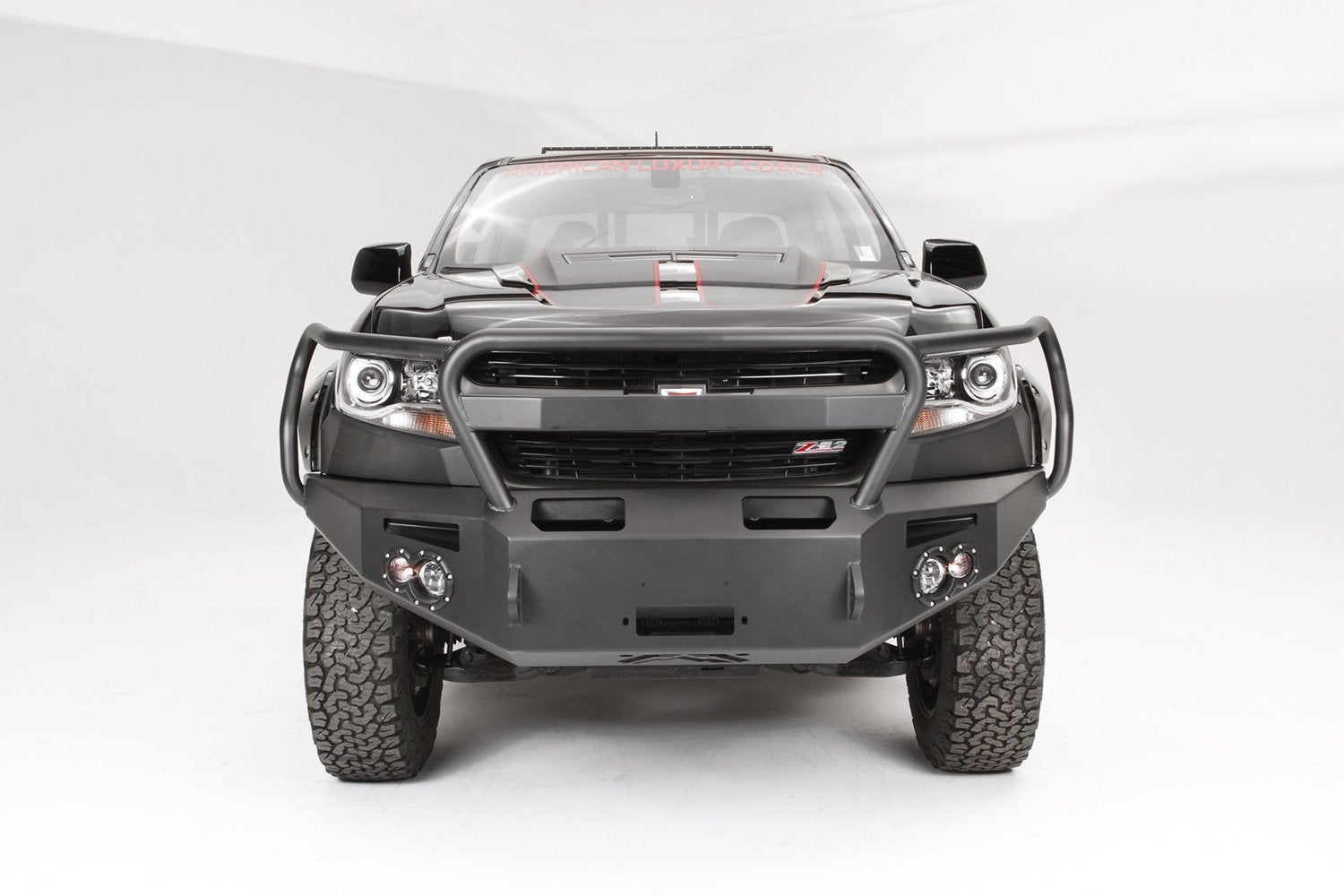 Fab Fours Premium Winch Front Bumper CC15-H3350-B Uncoated/Paintable w/Full Grill Guard [AWSL]
