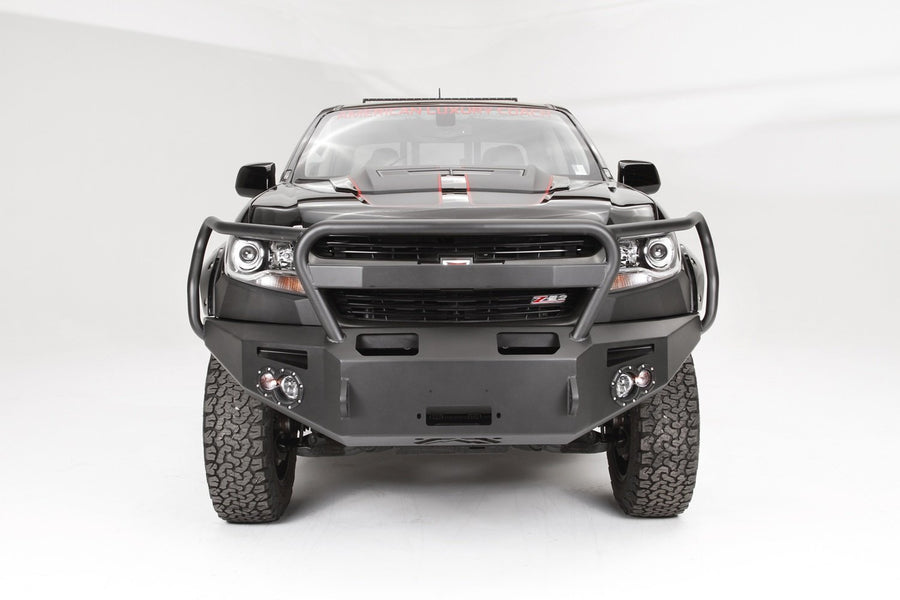 Fab Fours Premium Winch Front Bumper CC15-H3350-B Uncoated/Paintable w/Full Grill Guard [AWSL]
