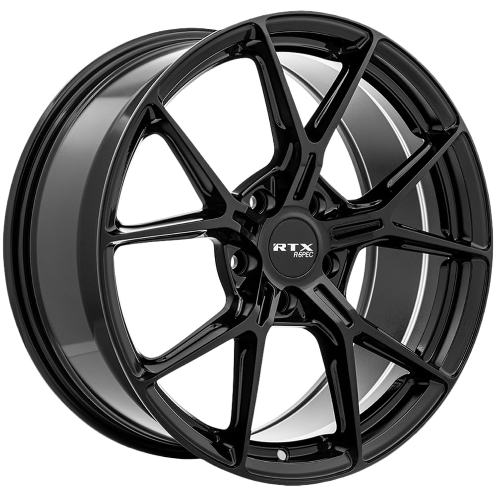 RTX Custom RS01 Wheel - 18x8, 38 Offset, 5x114.3 Bolt Pattern, 67.1mm Hub - Gloss Black Rim