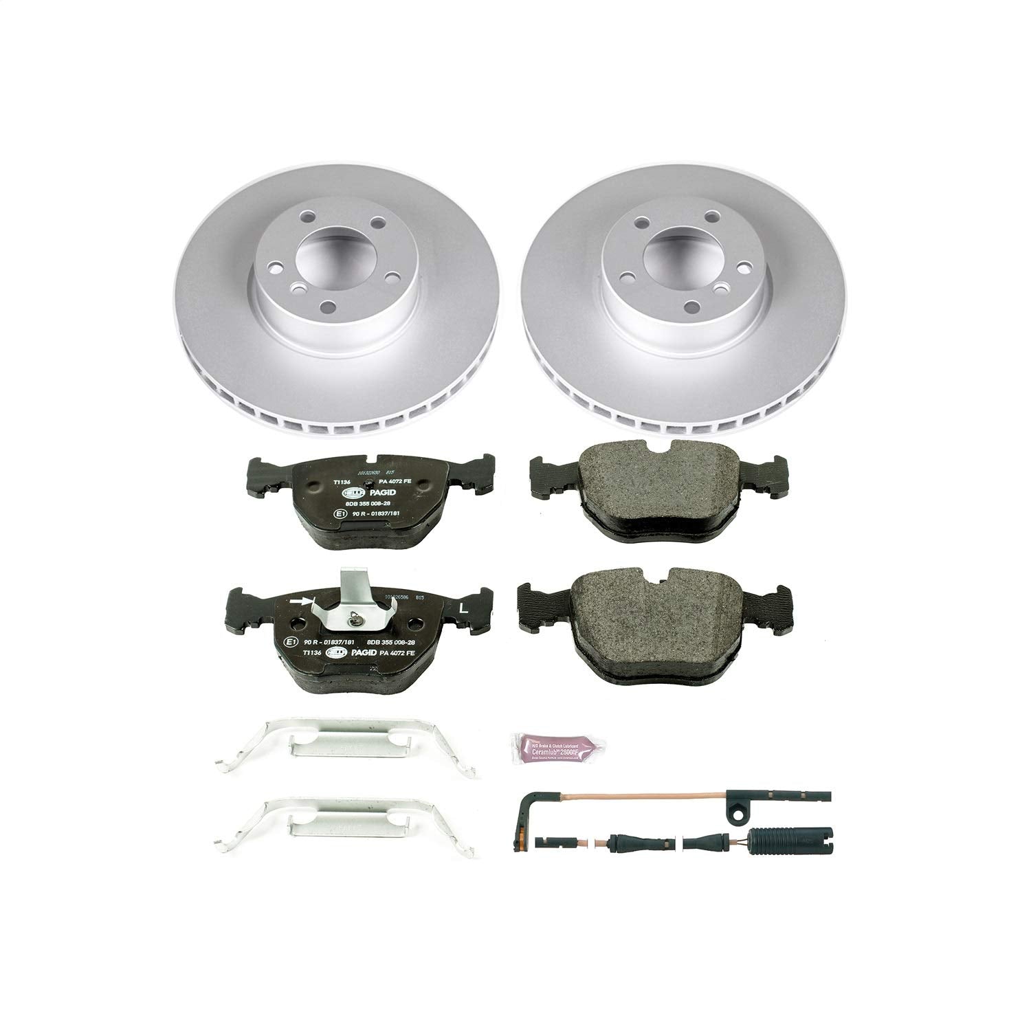 Power Stop ESK944 Euro-Stop Front Brake Kit For BMW 530i 2001-2003, BMW 540i 2000-2003 [Model Specific]