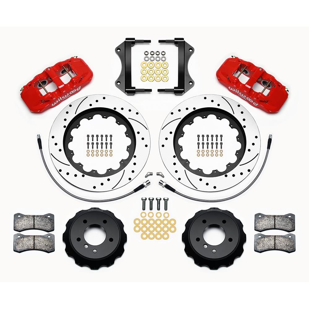 Front AERO6 Hat Kit,15.00, Drilled, Red