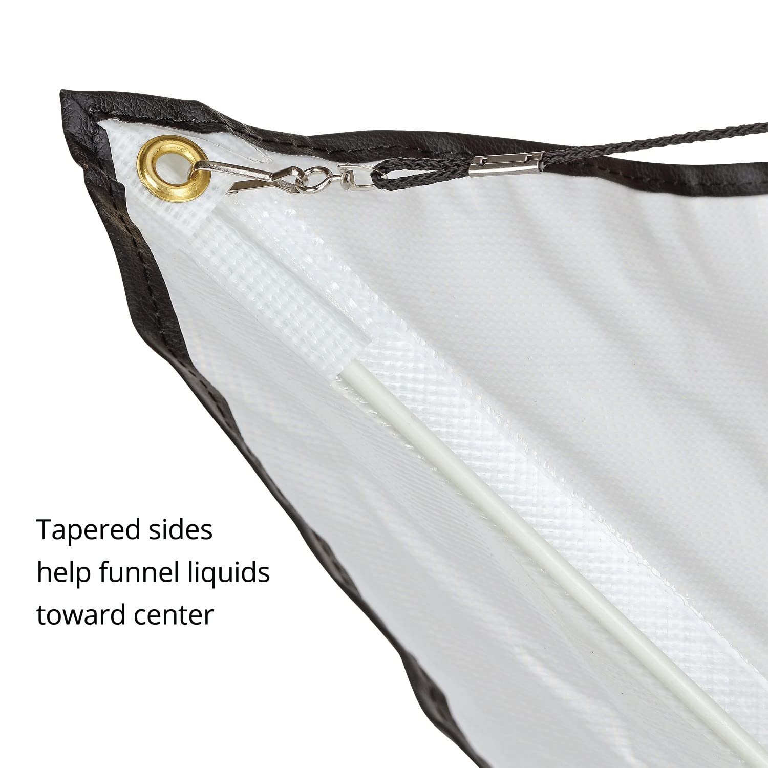 PIG Umbrella-Style Roof Leak Diverter Tarp Kit - 30" x 30" - Translucent - TLS461-TR
