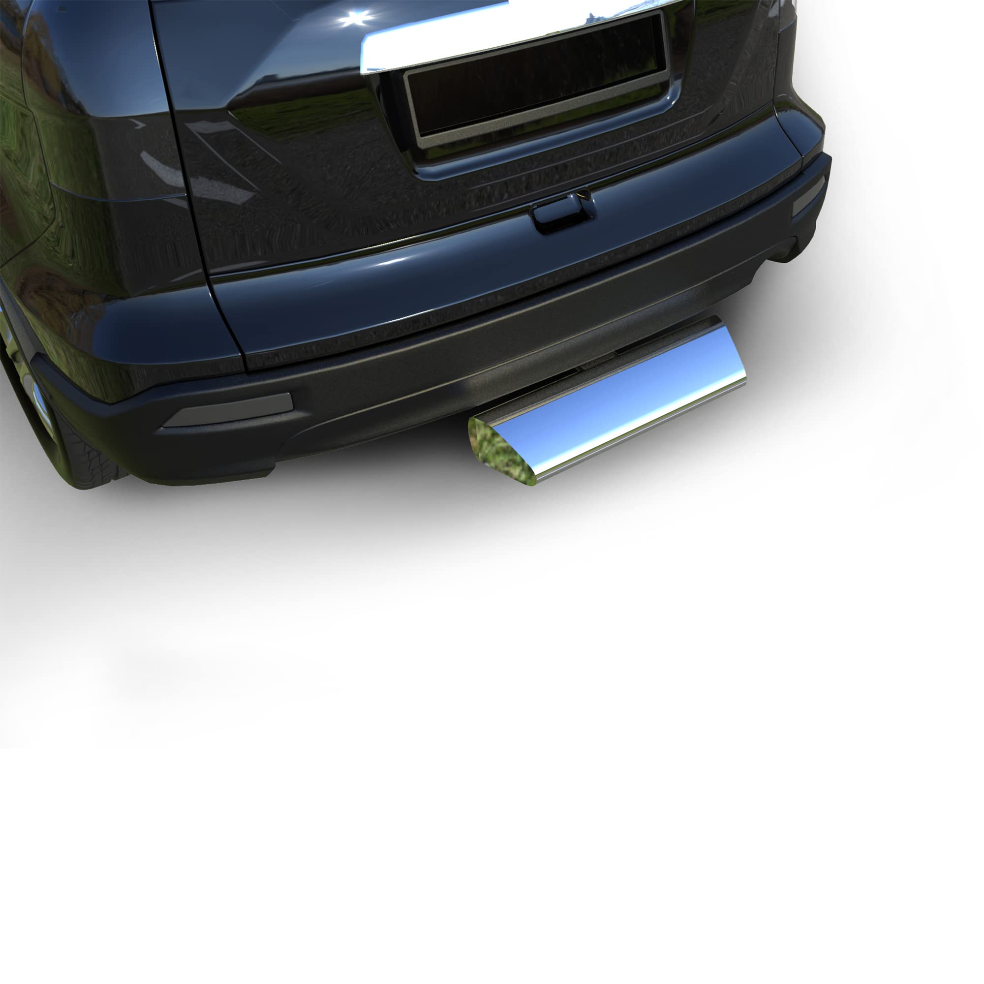 Black Horse Off Road Stainless Steel Rear Hitch Step Compatible with Universal-Universal Universal 2" Inlet -12" Long Stainless Steel