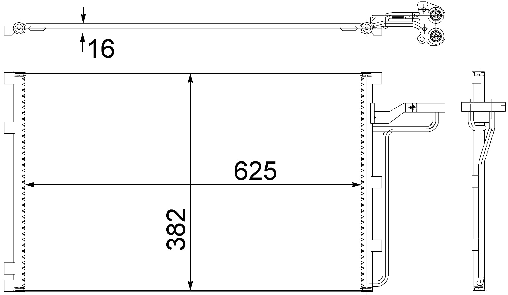 A/C Condenser Mahle - AC551 001S