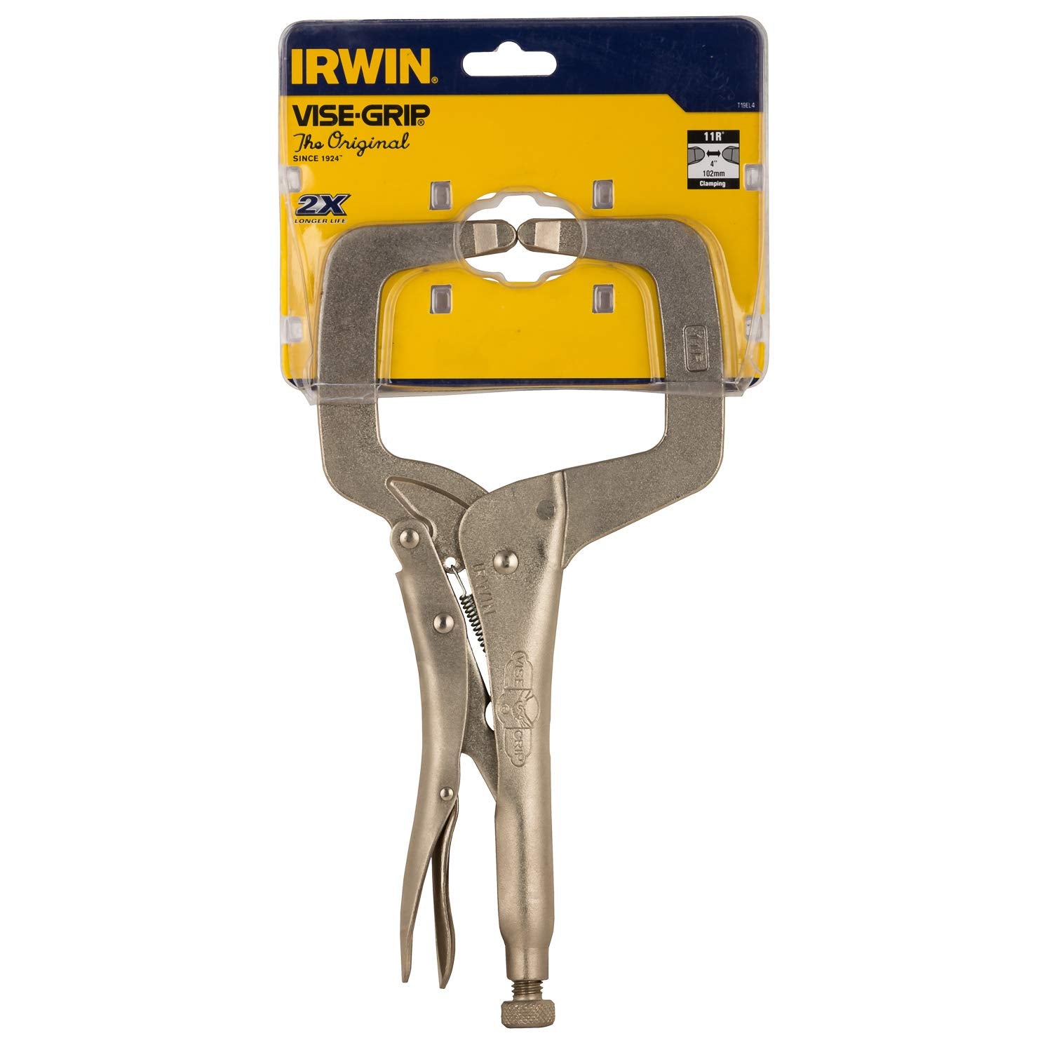 Irwin IWT19EL4 T19EL4 Locking C-Clamp, Silver, 275 mm
