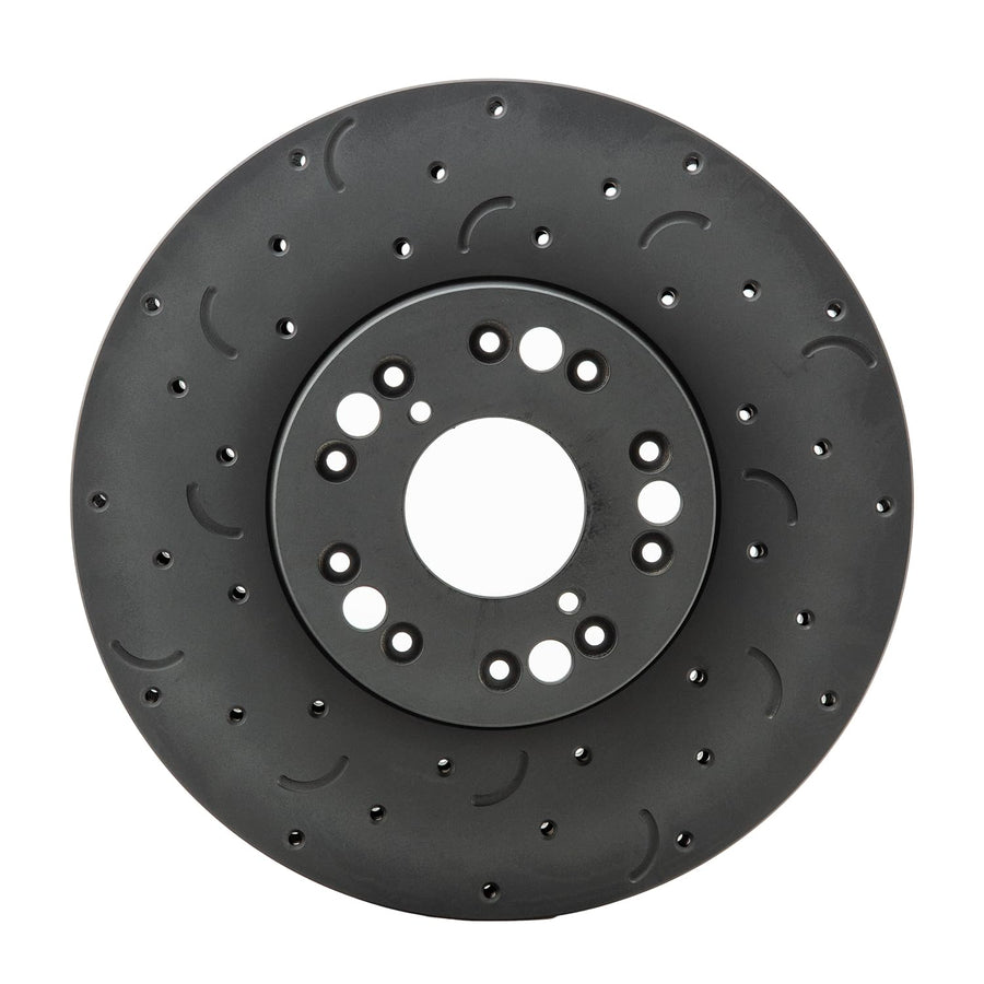 Talon Cross-Drilled and Slotted Vented Rotor, Hawk Performance Brakes, 11.46 in. Diameter, 2.6 in. Height