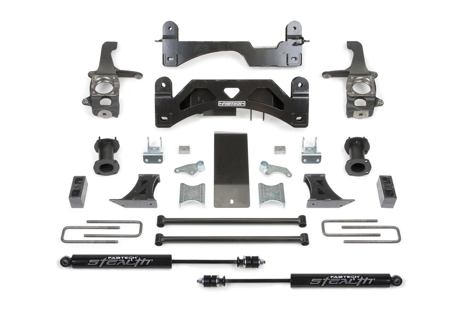 Fabtech K7054M Coil System Spacer 6 In. Lift Incl. Rear Stealth Shocks Coil Spacer System