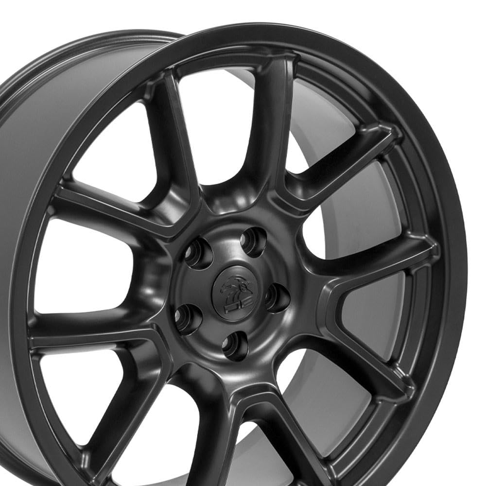 22 Inch OE Wheels DG21 Rim Fits Challenger 50th Anniversary Style 5x127 22x9.5 Satin Black - Hollander 10369 (1)