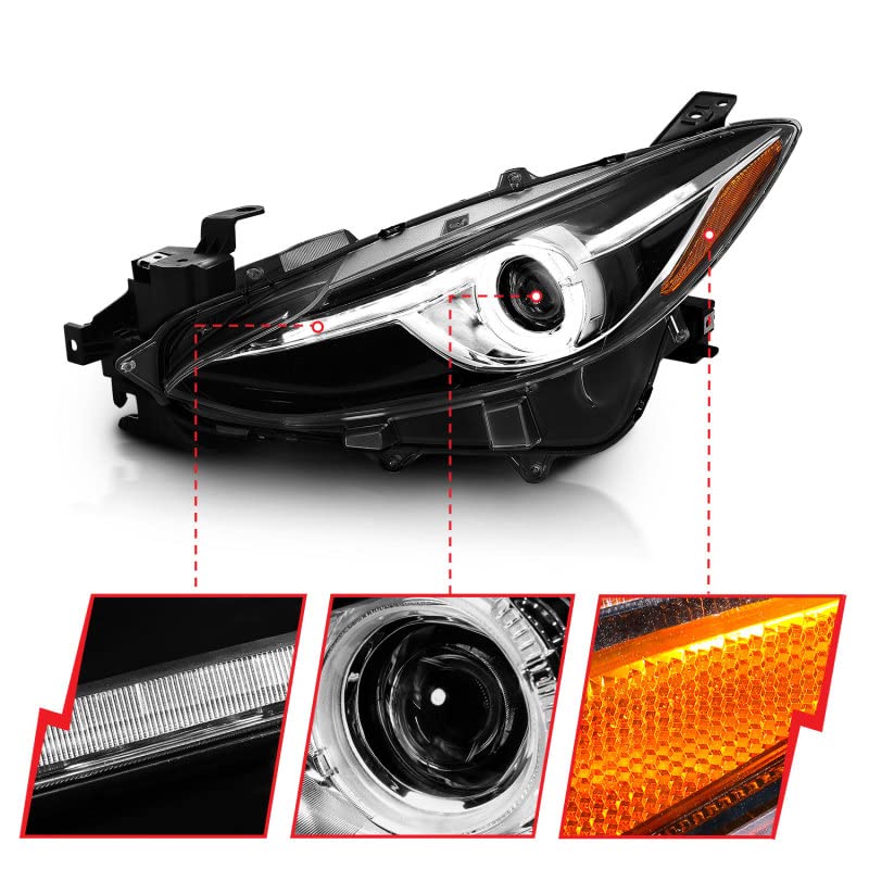 Anzo USA 311273 Warranty Covering 1 Year Any Manufacturers Defects Easyinstallation Using Common Hand Tools Uses Stock Mounting Locationsand Hardware D.o.t. Compliant To S.a.e. Standards Sold As A Pai
