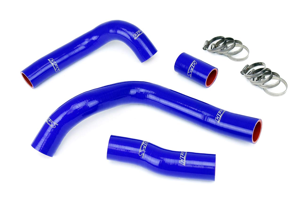 HPS Reinforced Blue Silicone Radiator Coolant Hose Kit 57-1829-BLUE