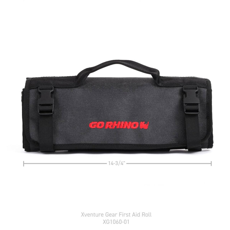 First Aid Roll Go Rhino | Open: 14 3/4" x 34 1/2" & Closed: 6 3/4" x 14 3/4" | XG1060-01