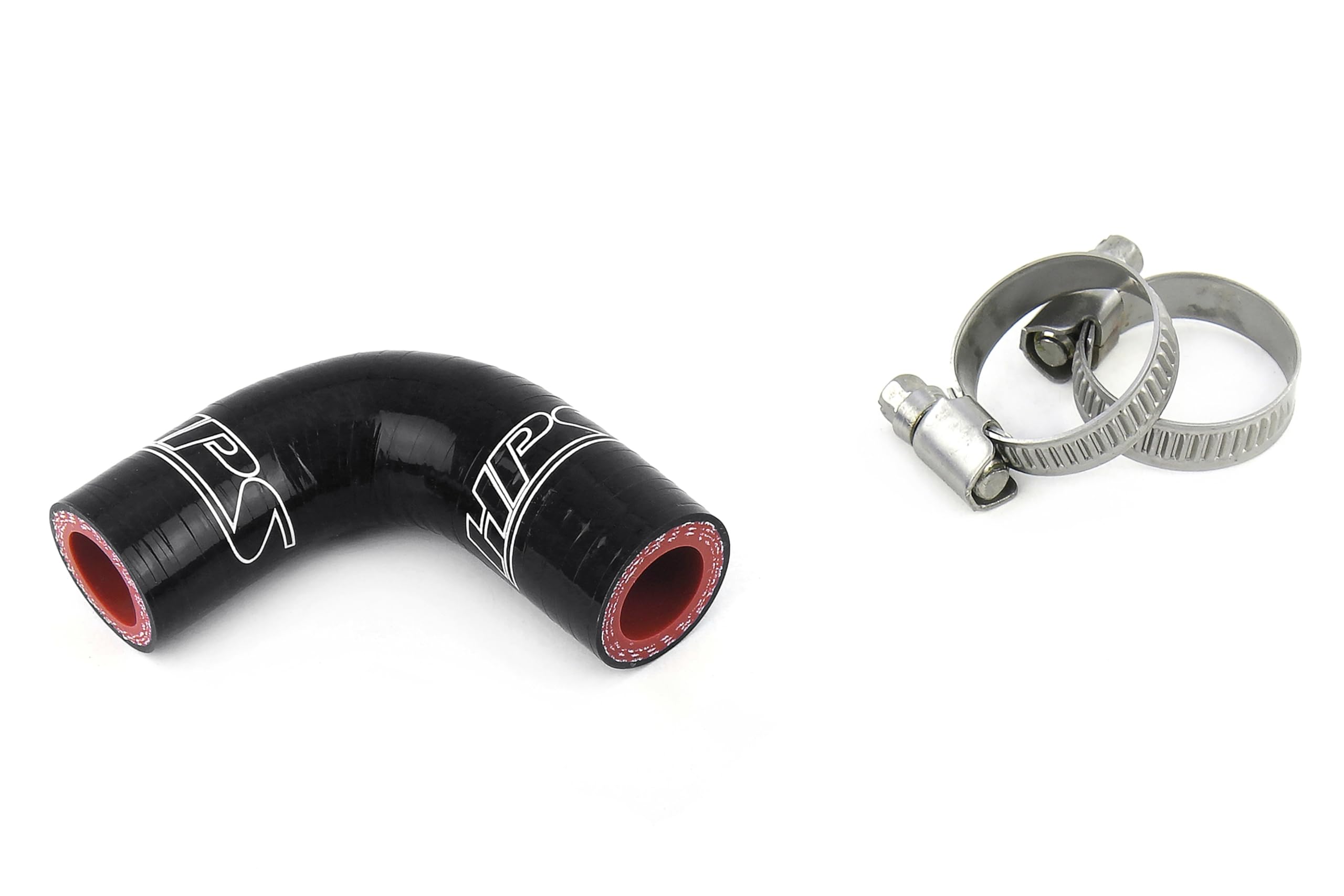 HPS Silicone Black Oil Cooler Coolant Hose Kit Elbow Compatible for 1990-1993 Dodge D250 W250 Pickup Cummins 5.9L Diesel, 57-1881-BLK