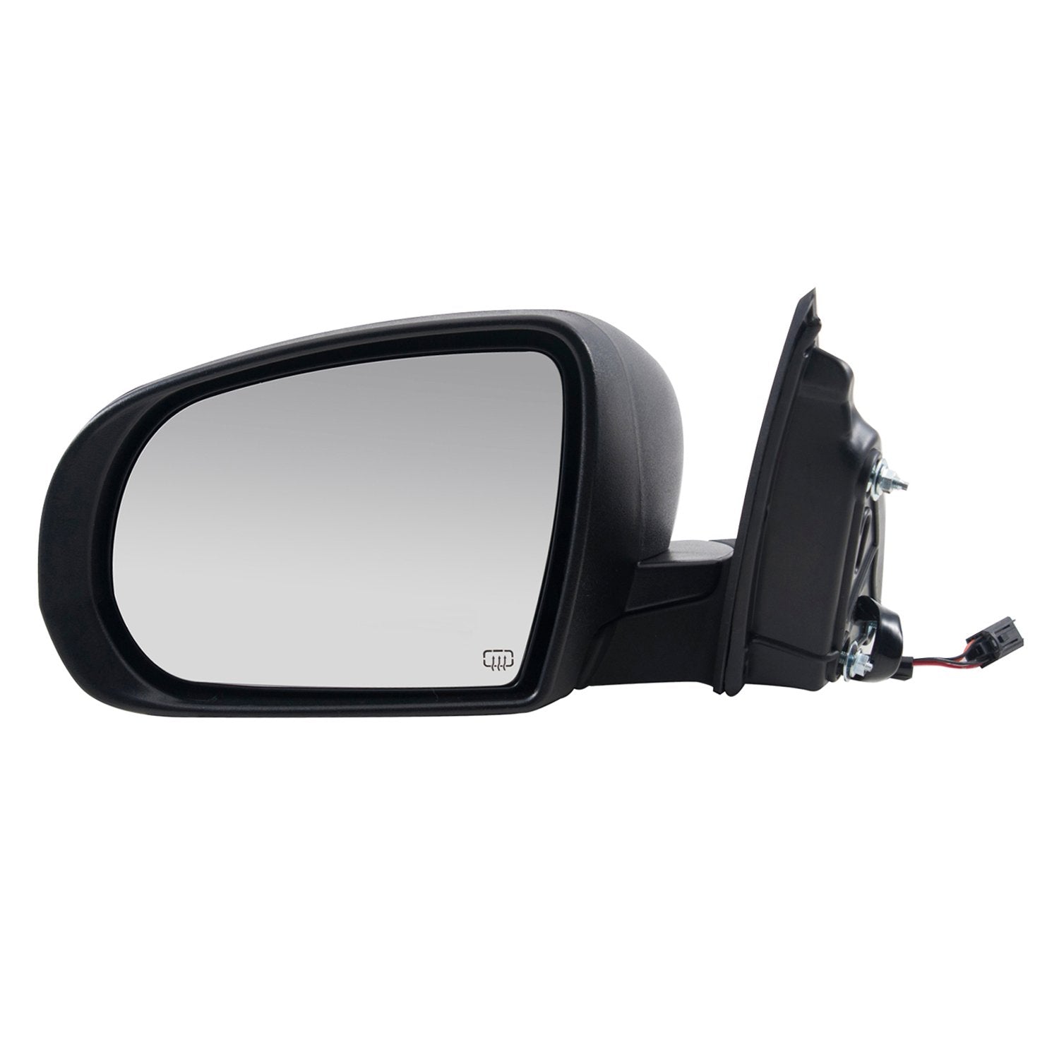 Driver Side Fit Mirror for Jeep Cherokee, Code GTF, Textured Black, Foldaway, w/o Memory, Power