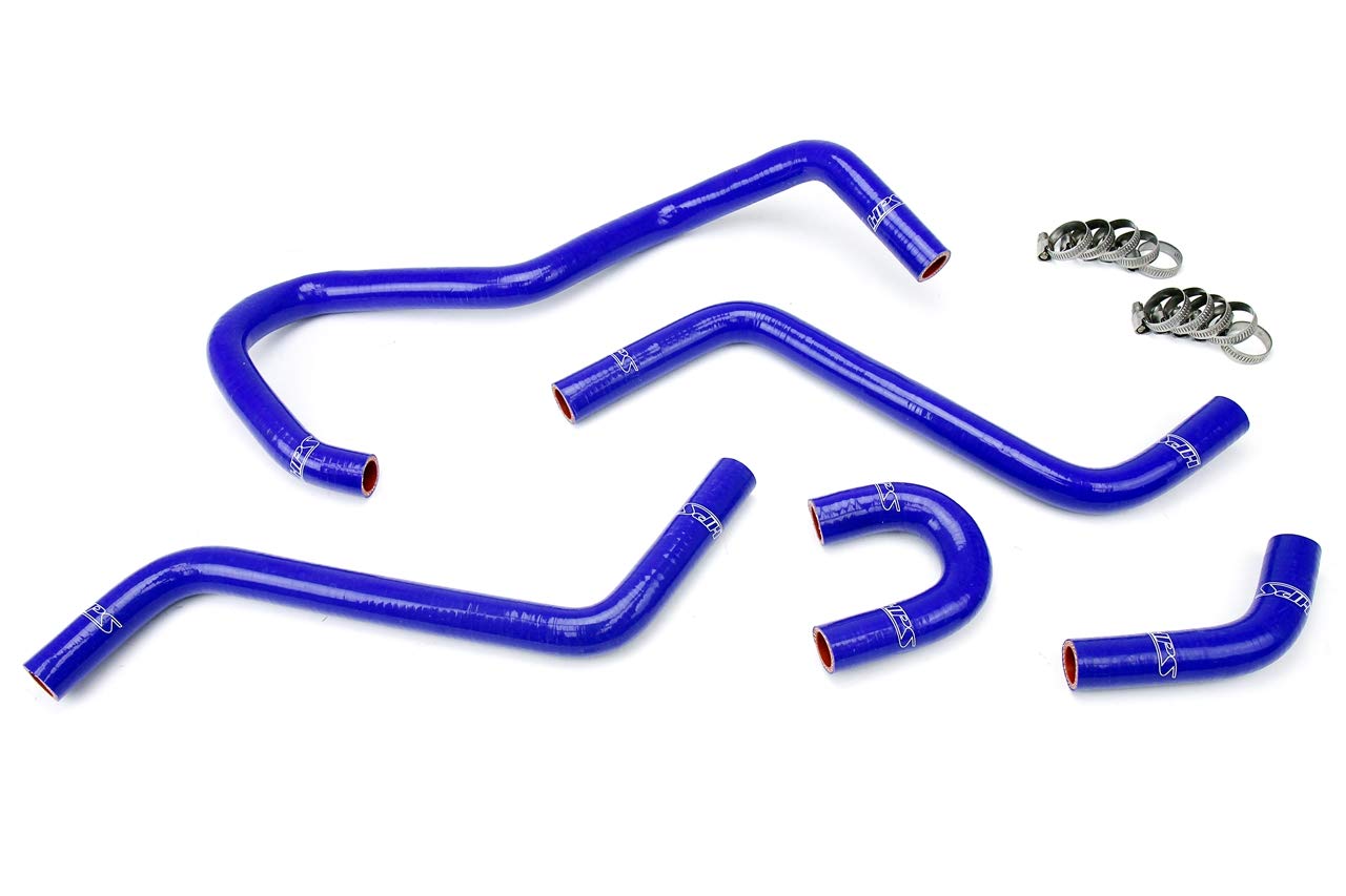Blue HPS 57-1345-BLUE Silicone Radiator Coolant Hose Kit