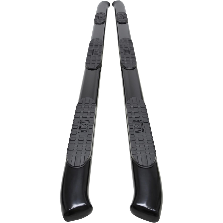 Westin PRO TRAXX 5 Oval Wheel to Wheel Nerf Bars fits 2020-2025 2500 3500 Silverado Sierra Crew Cab 8' Bed Black Pair