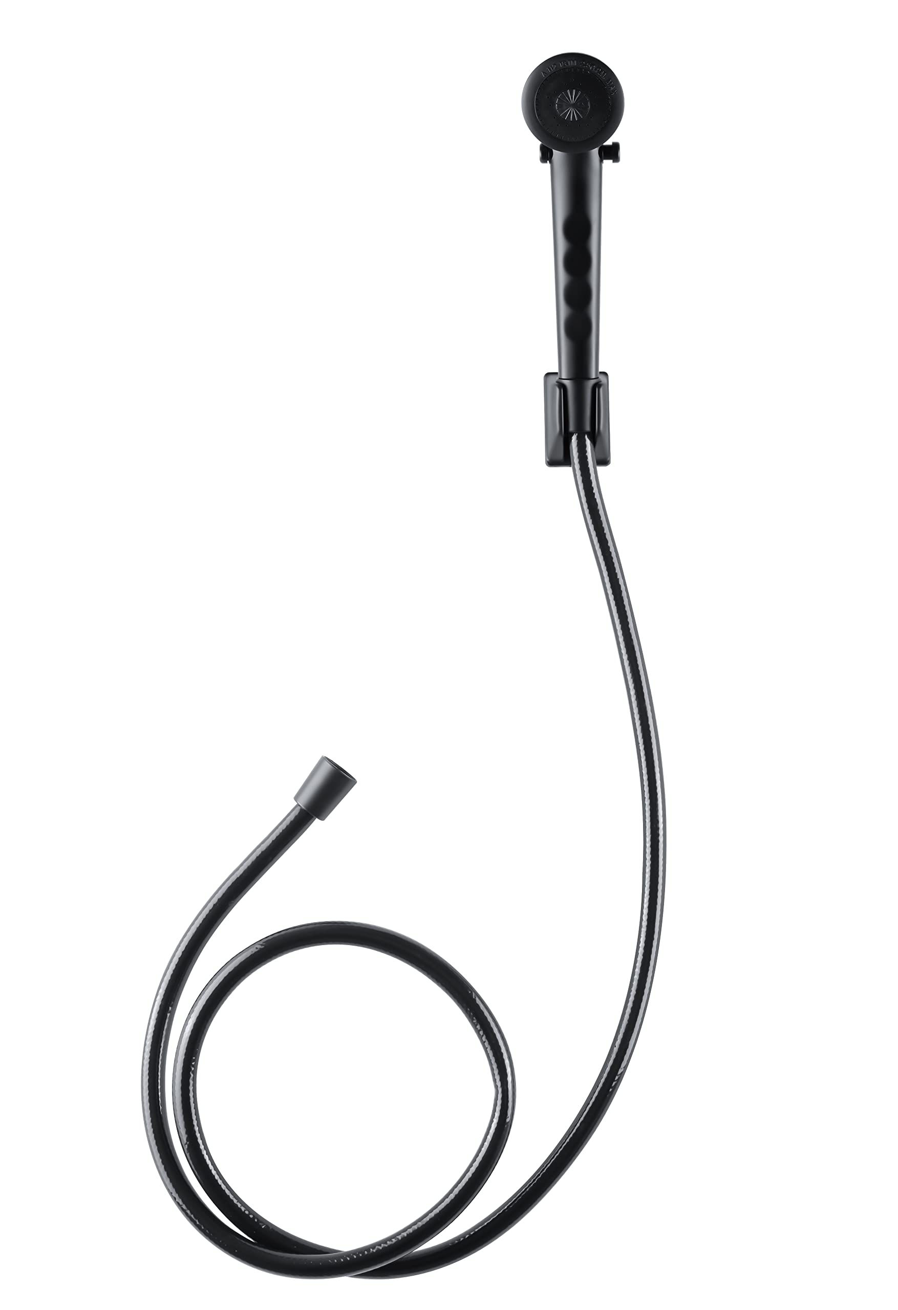 Dura Faucet Economical DF-SA130-MB Shower Head and Hose Kit, Handheld Shower Wand with Flow Control Trickle Switch (Black)