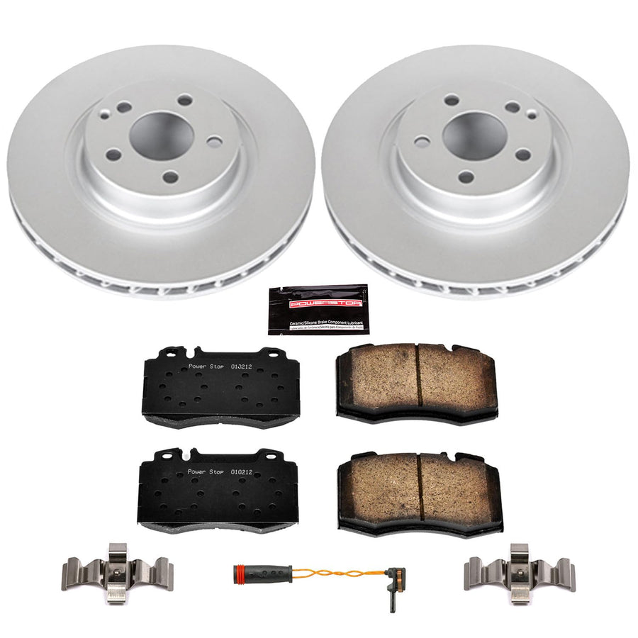 Power Stop Z23 Evolution Geomet Coated Brake Kit Front For Mercedes-Benz E550 2007-2009, Mercedes-Benz SL550 2007-2012 [Model Specific]
