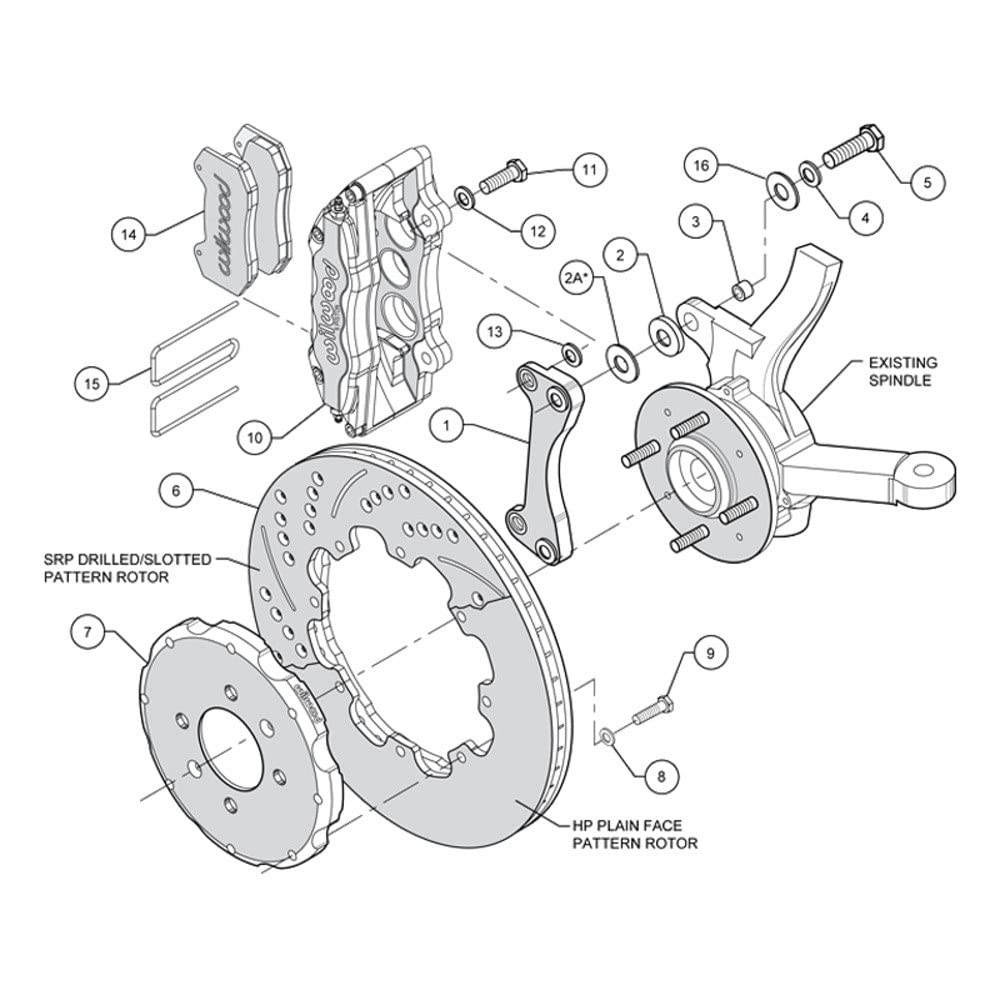 Front Hat Kit, DP6A 12.19", Drilled